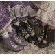 Modo Angelonia Flower Wall Short Boots(Leftovers/4 Colours/Full Payment Without Shipping)